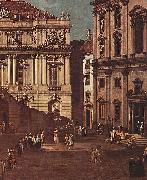 Bernardo Bellotto Ansicht von Wien, Platz vor der Universitat, von Sudost aus gesehen, mit der groben Aula der Universitat und Jesuitenkirche France oil painting artist